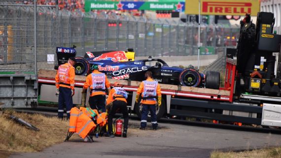 Max Verstappen choca violentamente en el GP Países Bajos