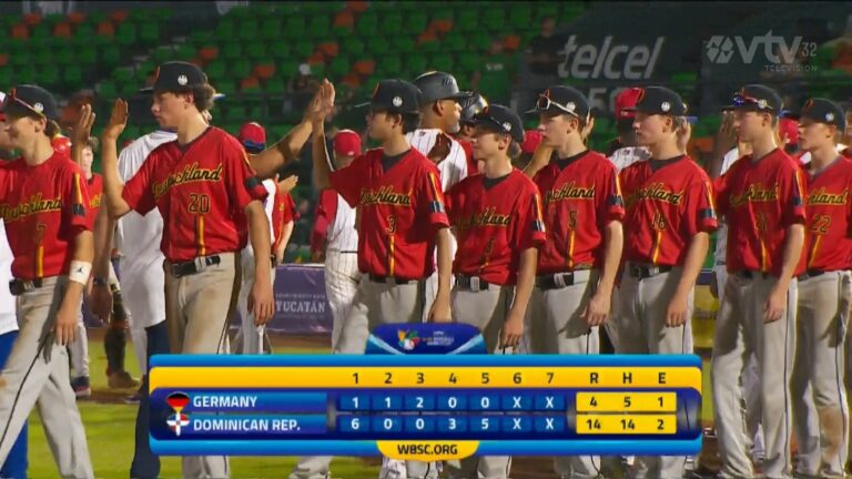 República Dominicana gana por nocaut a Alemania Mundial de Béisbol  U15