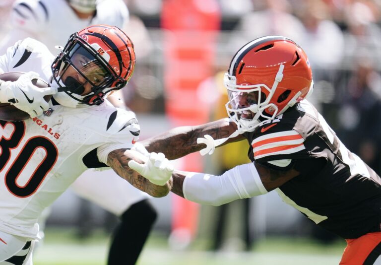 Denzel Ward jugador de la NFL nuevo accionista de los Guardianes de Cleveland